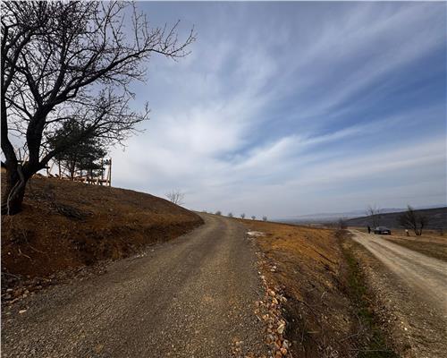 Teren intravilan cu o cabana Aframe, in constructie, Coas