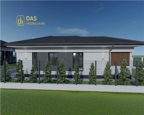 Casa la rosu, pe un nivel, pe dealul Grosiului