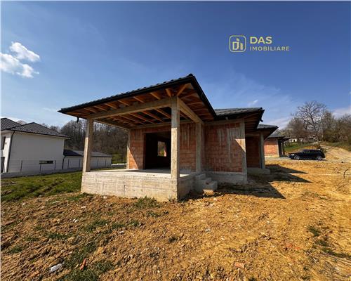 Casa la rosu, pe un nivel, pe dealul Grosiului