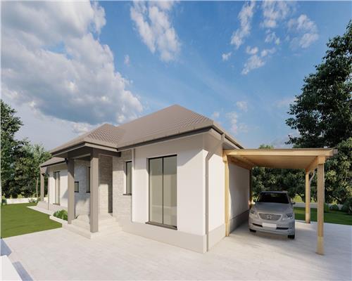 Casa la rosu, Satu Nou de Sus, 630 mp teren